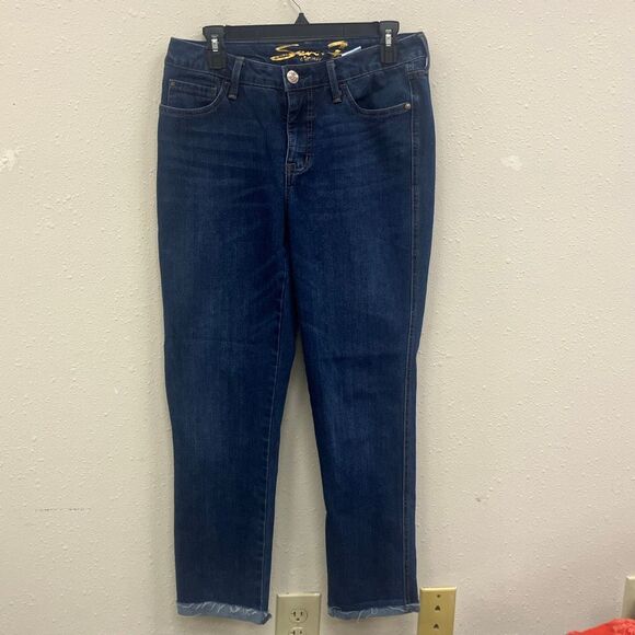 Seven7 weekend easy fit boyfriend cuffed jeans size 4 #720 - Picture 1 of 5